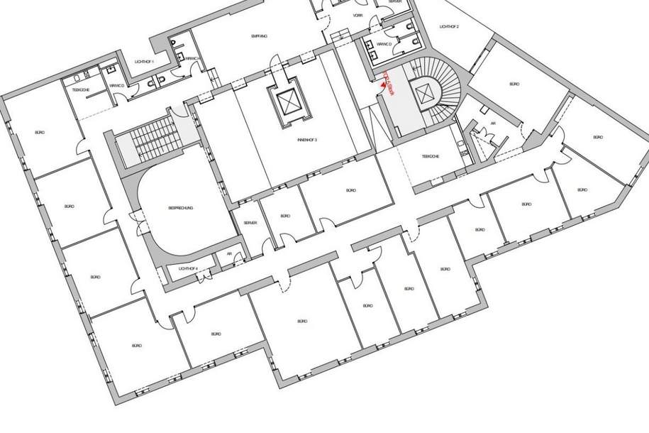 Schubertring/Kärtnerstraße: Altbaubüro in Traumlage - 5.OG - gesamte Etage!!, Gewerbeobjekt-miete, 20.948,11,€, 1010 Wien 1., Innere Stadt