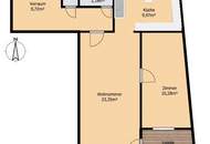 62 m² zum freien Gestalten in bester Lage | 2-Zimmer-Wohnung mit Loggia im Alsergrund