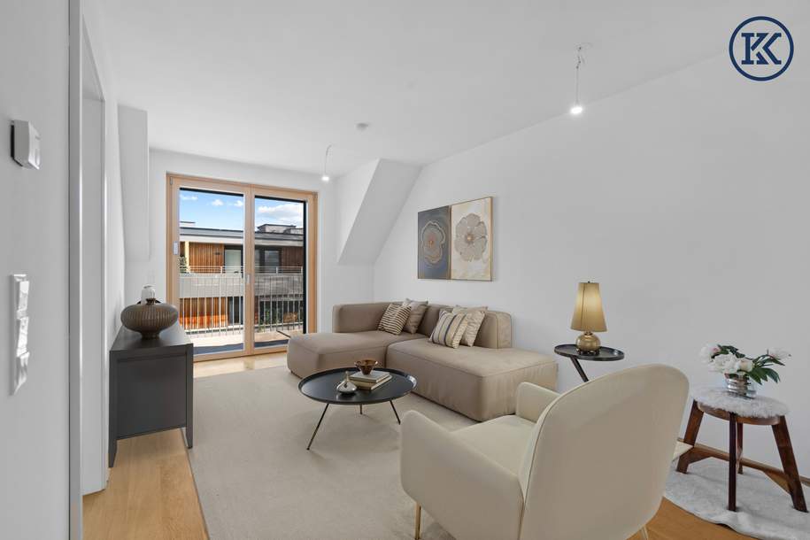 Sonnendurchflutetes Dachgeschossjuwel mit Gartenblick & Nähe zur Lobau, Wohnung-kauf, 1220 Wien 22., Donaustadt