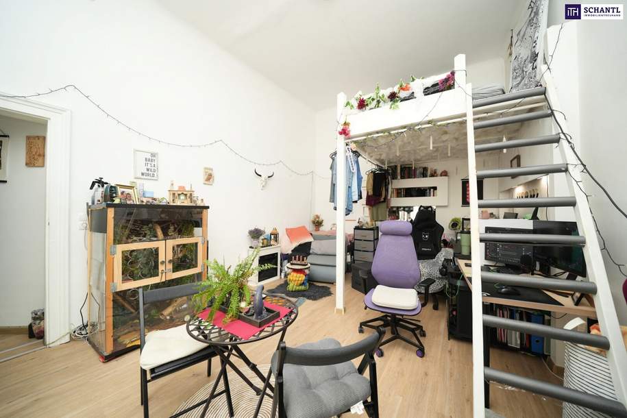 Ruhig in zweiter Reihe zur Straße gelegen!: Vermietete Altbauwohnung in 1060 – Top-Lage! Ideale smarte Anlage!, Wohnung-kauf, 209.000,€, 1060 Wien 6., Mariahilf