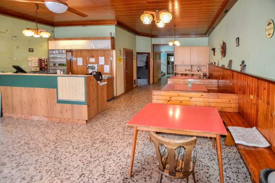Gasthaus, Saal, Zimmer, Wohnen,, Gewerbeobjekt-kauf, 650.000,€, 2435 Bruck an der Leitha