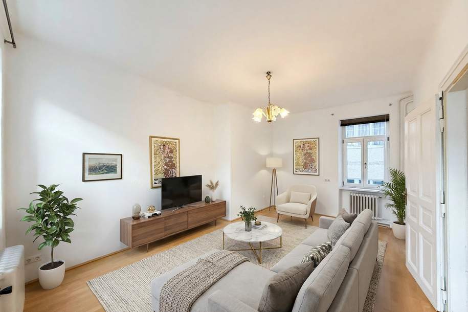 DIREKT am Stelzhamerplatz: 2-Zimmer-Wohnung mit ca. 90 m² – zentral, hell &amp; geräumig, Wohnung-miete, 687,00,€, 4910 Ried im Innkreis