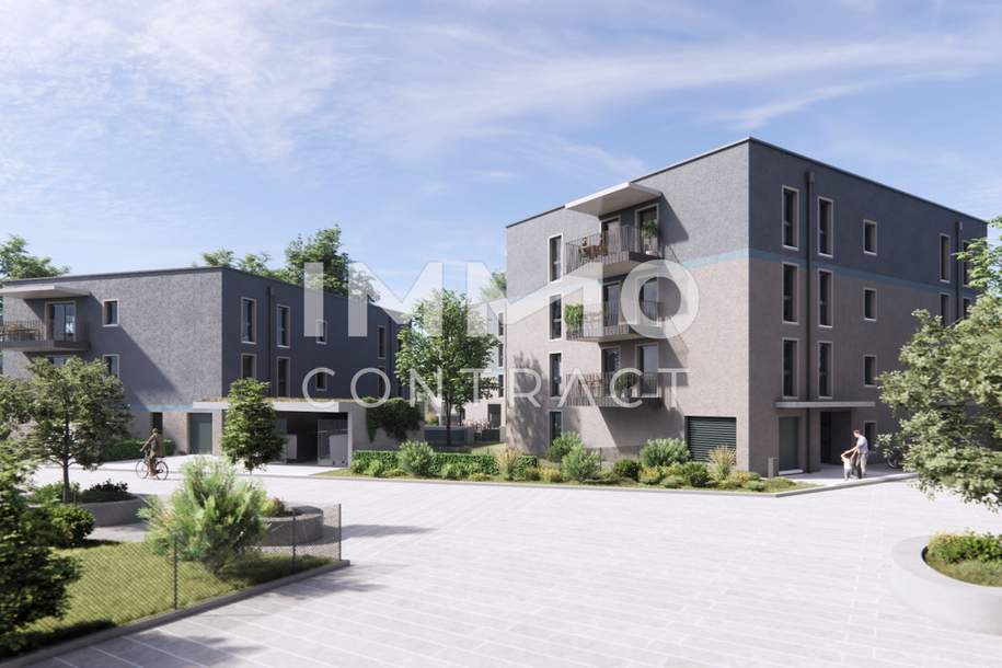 Neu am Markt ! Ein Viertel Grün - Freifinanzierte Eigentumswohnungen in Grünruhelage ! Provisionsfrei !, Wohnung-kauf, 283.900,€, 2700 Wiener Neustadt(Stadt)