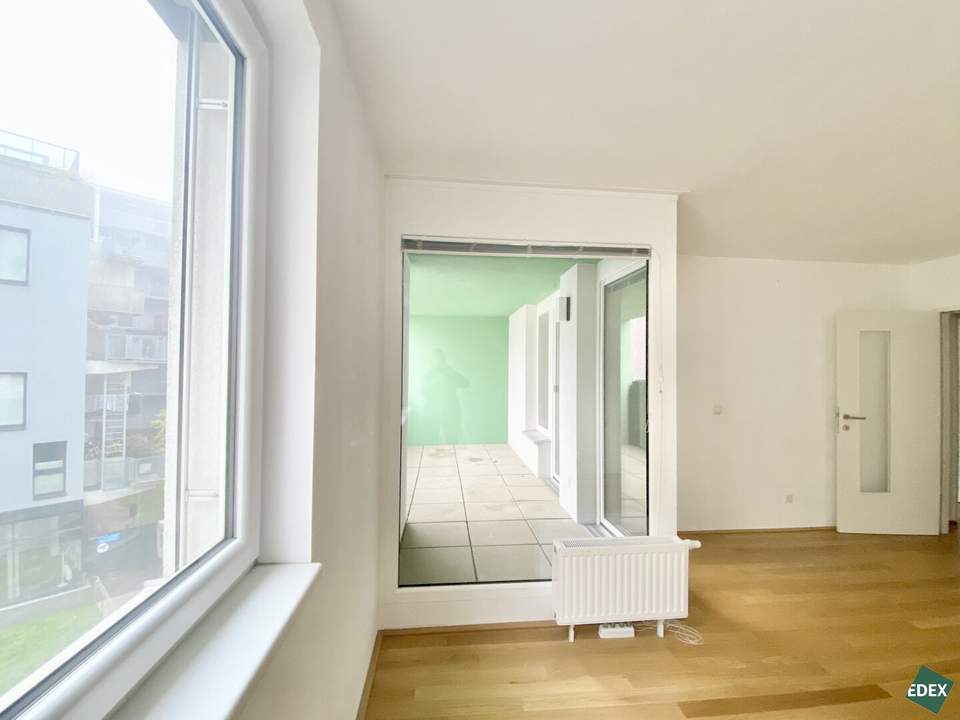 Modernes 2-Zimmer-Apartment mit großer Loggia und optimaler Anbindung im Sonnwendviertel