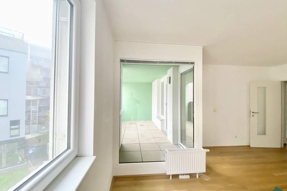 Modernes 2-Zimmer-Apartment mit großer Loggia und optimaler Anbindung im Sonnwendviertel, Wohnung-miete, 995,00,€, 1100 Wien 10., Favoriten