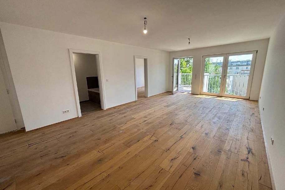 Cityflair & Grünblick: 3 Zi Neubau Erstbezug mit Balkon & Sauna Nähe Meiselmarkt, Wohnung-kauf, 498.000,€, 1150 Wien 15., Rudolfsheim-Fünfhaus