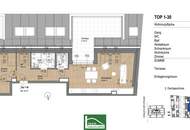 Moderne 2-Zimmer-DG-Wohnung mit Terrasse in 1220 Wien – Erstbezug auf Eigengrund - JETZT ANFRAGEN