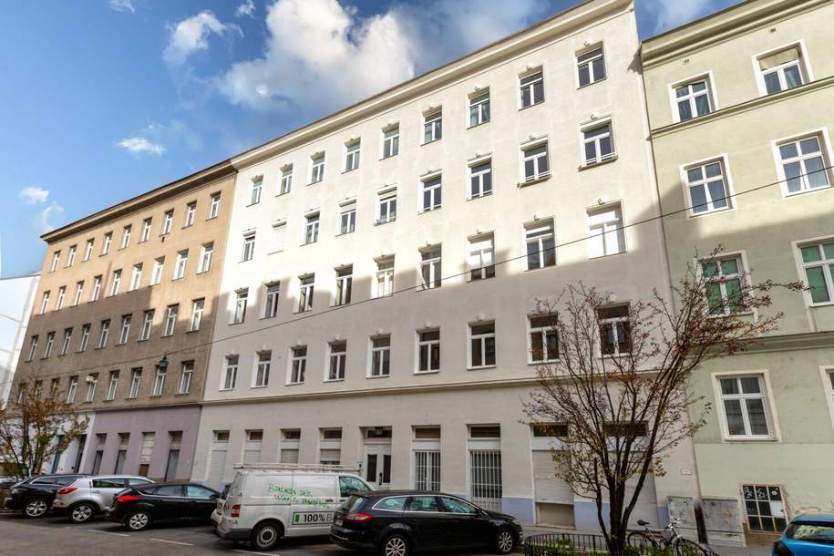 Sanierungsbedürftiger Altbau | Balkon-Option (baubewilligt) | Nähe Einsiedlerpark, U4 Margaretengürtel, künftiger U2-Station Reinprechtsdorfer Straße, Gewerbeobjekt-kauf, 173.000,€, 1050 Wien 5., Margareten