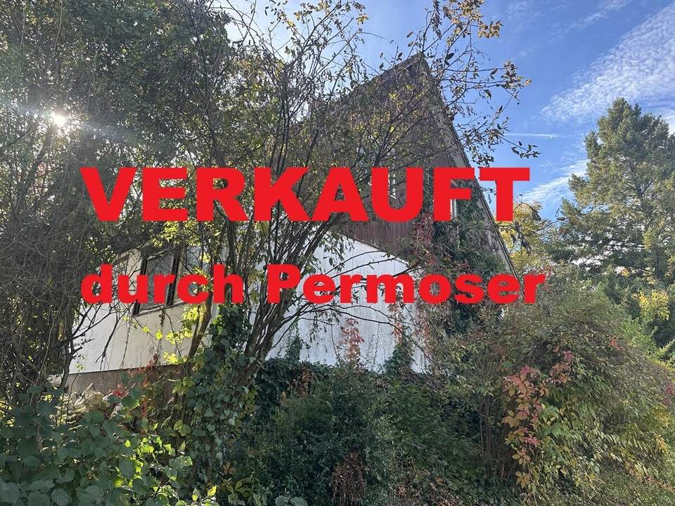 stark renovierungsbedürftiges Fertigteilhaus mit Vollkeller, und wunderschönem Garten
