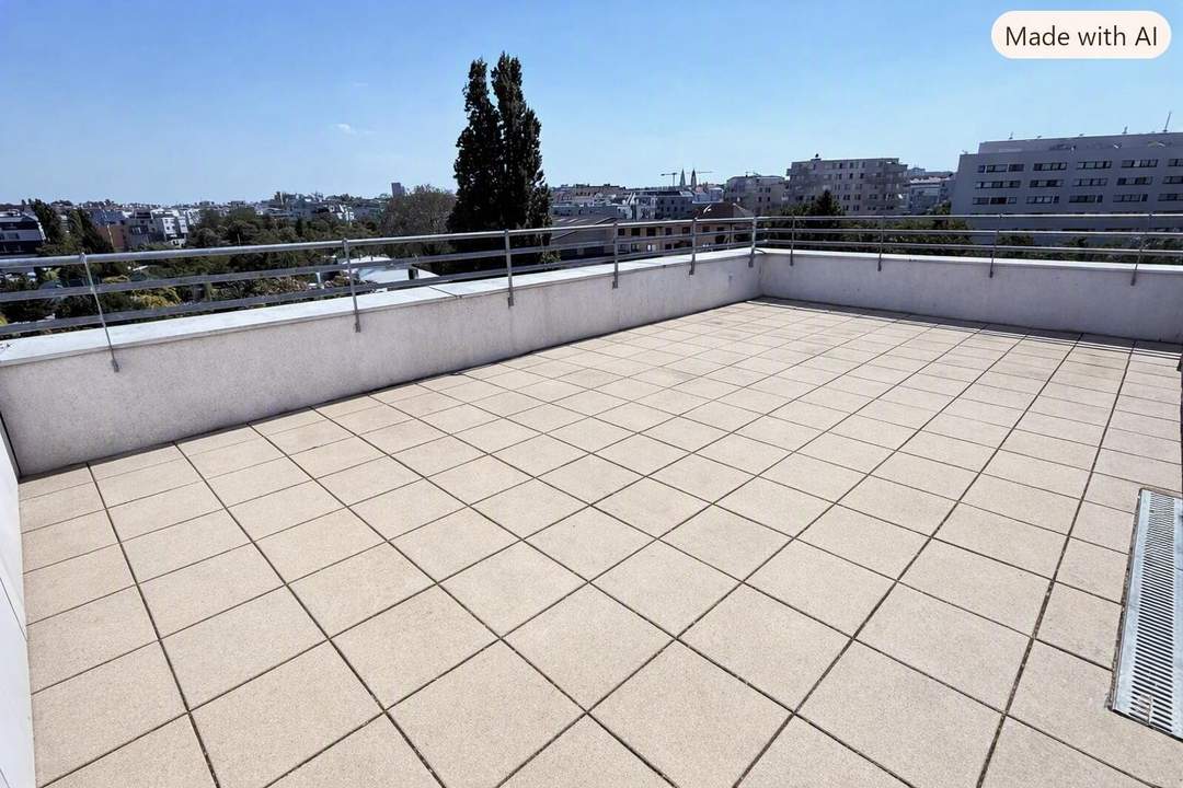 Traumblick mit 52m² Terrassenfläche!!! 4-Zimmer-Dachgeschosswohnung direkt an der U3!!!