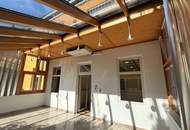 Sanierte großzügige und lichtdurchflutete Bürofläche mit Blick ins Grüne - rd. 174 m2, 5 Zimmer, 2 WCs und rd. 29 m2 klimatisierter Wintergarten in Wien-Liesing