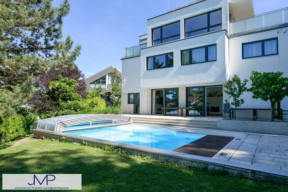 Modernes Wohnen am Lainzer Tiergarten – Geräumige Neubau-Villa mit Pool und Lift!, Haus-kauf, 3.928.000,€, 1130 Wien 13., Hietzing