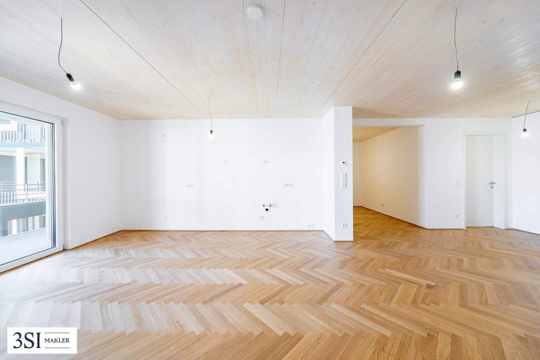 Stilvolles Wohnen am Donaukanal – großzügige 4-Zimmer-Wohnung mit Balkon, Fitness, Sauna, Co-Working Space, Gemeinschaftsterrasse