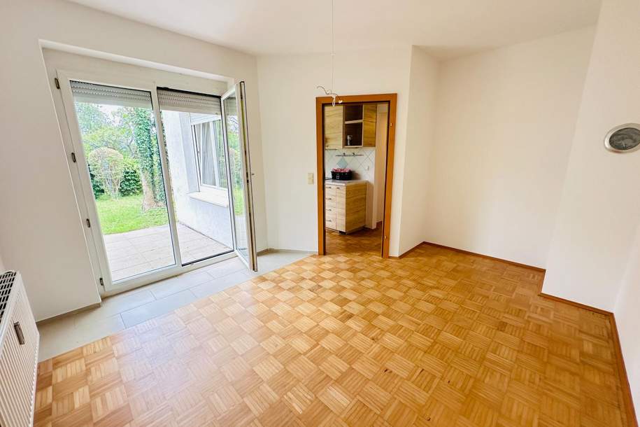 2-Zimmer-Gartenwohnung mit zwei Terrassen und Autoabstellplatz in St. Peter!, Wohnung-miete, 700,00,€, 8042 Graz(Stadt)