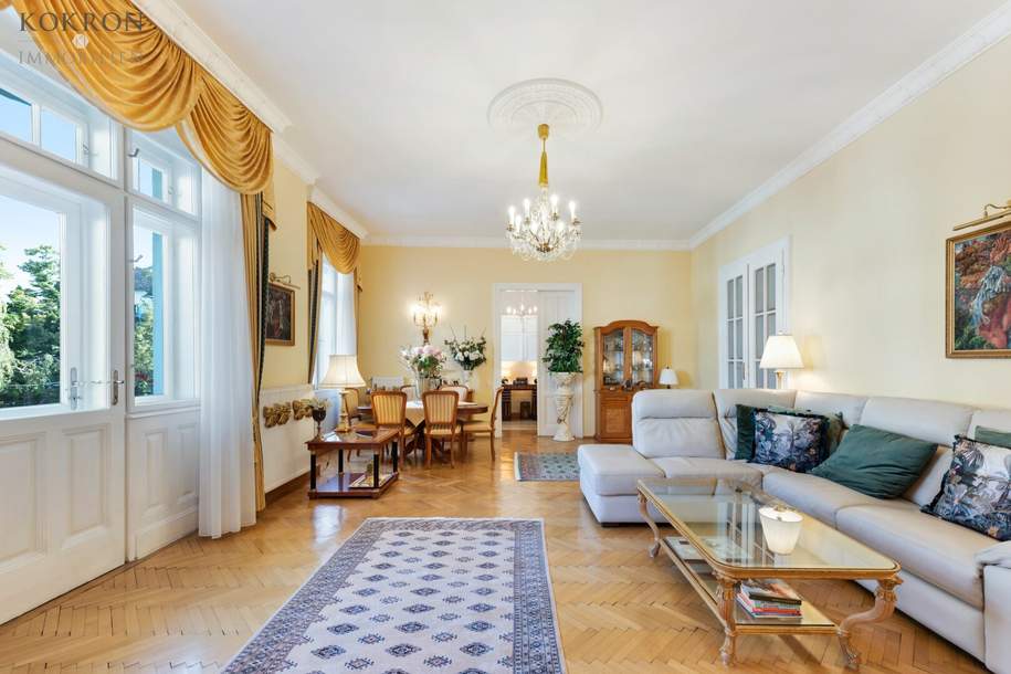 Repräsentative Altbau-Residenz im Herzen Hietzings - mit 2 Balkonen und Gartennutzung, Wohnung-kauf, 1.499.000,€, 1130 Wien 13., Hietzing