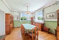 Englischer Landhausstil trifft Wiener Noblesse! 5-Zimmer Einfamilienhaus mit 2 Terrassen, großem Garten, Sauna, Fitnessraum + Doppelgarage!