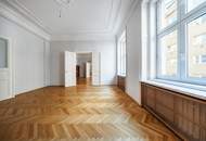 LÄSST JEDES ALTBAU-LIEBHABER-HERZ HÖHER SCHLAGEN: Gesamte BELETAGE mit über 200 qm in Bennogasse!