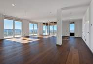 Central Park Feeling! Unverbaubarer Weitblick über Prater und Donau vom 25. Stock, Eckwohnung mit Traumterrassen und Wintergarten
