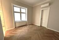 MÖLLWALDPLATZ, U1-NÄHE, 124 m2 ALTBAU, Wohnküche, 2 Zimmer, klimatisiert, 2 Bäder, Parketten, Loggia, 1. Liftstock, provisionsfrei