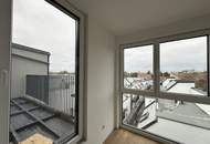 Helle Dachgeschoßwohnung mit Terrasse &amp; Grünblick | 2 Zimmer | ERSTBEZUG