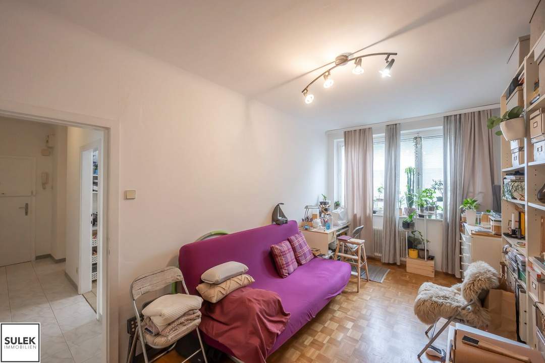 Anlage in der Hofmannsthalgasse: Gut geschnittene 2-Zimmer-Wohnung mit Loggia nahe St. Marx