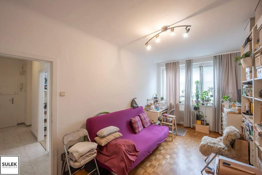 Unbefristet vermietete Wohnung Hofmannsthalgasse: Gut geschnittene 2-Zimmer-Wohnung mit Loggia nahe St. Marx, Wohnung-kauf, 195.000,€, 1030 Wien 3., Landstraße