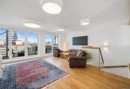 Rooftop-Wohnung über den Dächern des Siebten | 1 Min. zur Mariahilferstr. | 40m² 360°-Terrasse | Virtual Tour