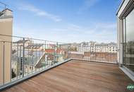 Blick über Wien auf das Riesenrad: Klimatisierte 4-Zimmer-Wohnung mit 2 großen Terrassen
