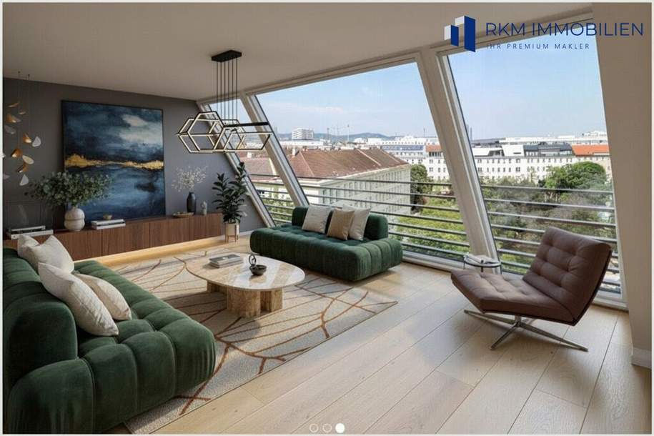 Traumhafte Dachgeschosswohnung in 1020 Wien – 297m² mit Terrasse für 750.000 €!, Wohnung-kauf, 750.000,€, 1020 Wien 2., Leopoldstadt