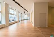 Hochwertige Retailfläche auf zwei Ebenen mit großzügigen Auslagen und hoher Sichtbarkeit