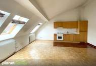 Dachgeschoss mit Loftcharakter Im Trendviertel Nähe WU und Prater. Günstige Betriebskosten