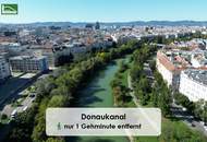 Sonnige Wohnung nahe Donaukanal mit Hof-Balkon und Bad-Fenster! Ab 01.11.2026 verfügbar!