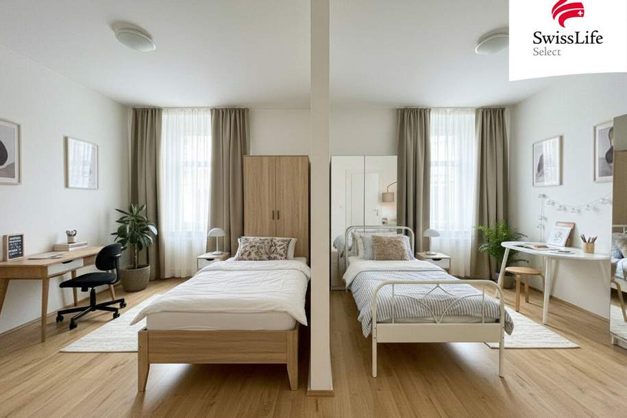 WG-Investment nahe AKH: bis zu 6,5% Rendite möglich | 3 Zimmer + Terrasse | voll möbliert, Wohnung-kauf, 329.000,€, 1180 Wien 18., Währing