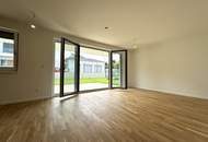Traumhafte 3 Zimmer Gartenwohnung | Blumengasse - ERSTBEZUG | ca. 23 m² Terrasse & ung.150 m² Eigengarten | zzgl. Tiefgaragenstellplatz | Top D4