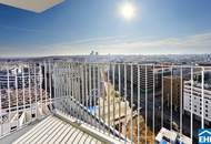 Sonnwendviertel: 1 Zimmer-Wohnung mit Balkon im 5. OG – Fitnessraum, Co-Working &amp; Rooftop-Terrasse inklusive!