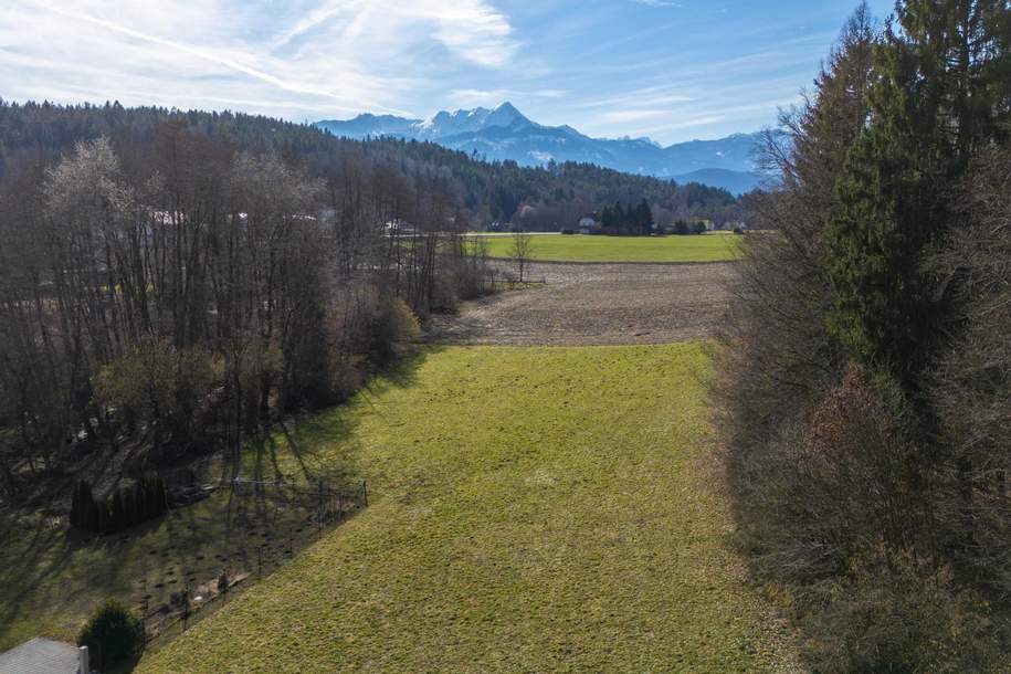 Sonniges Baugrundstück mit Karawankenblick in Augsdorf bei Velden, Grund und Boden-kauf, 199.000,€, 9220 Villach Land