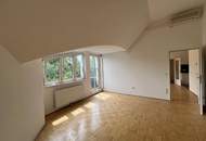 Klimatisierte, großzügige 2-Zimmer-Dachgeschosswohnung mit herrlichem Blick ins Grüne!
