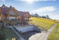 Blockhaus-Chalet A mit traumhaftem Ausblick in idyllischer Ruhelage