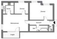 Sonnige 3-Zimmer-Wohnung mit Blick auf das umliegende Gebirge