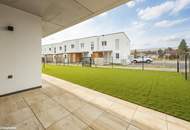 Jetzt 352.000,- statt 371.000,-! Für die kleine Familie der perfekte Ort: 3-Zimmer-Gartenwohnung mit über 70 m² Außenfläche | Süd-West-Ausrichtung