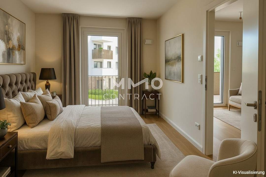Provisionsfreier Erstbezug! Nähe U1 Leopoldau: 2 Zimmer mit Balkon
