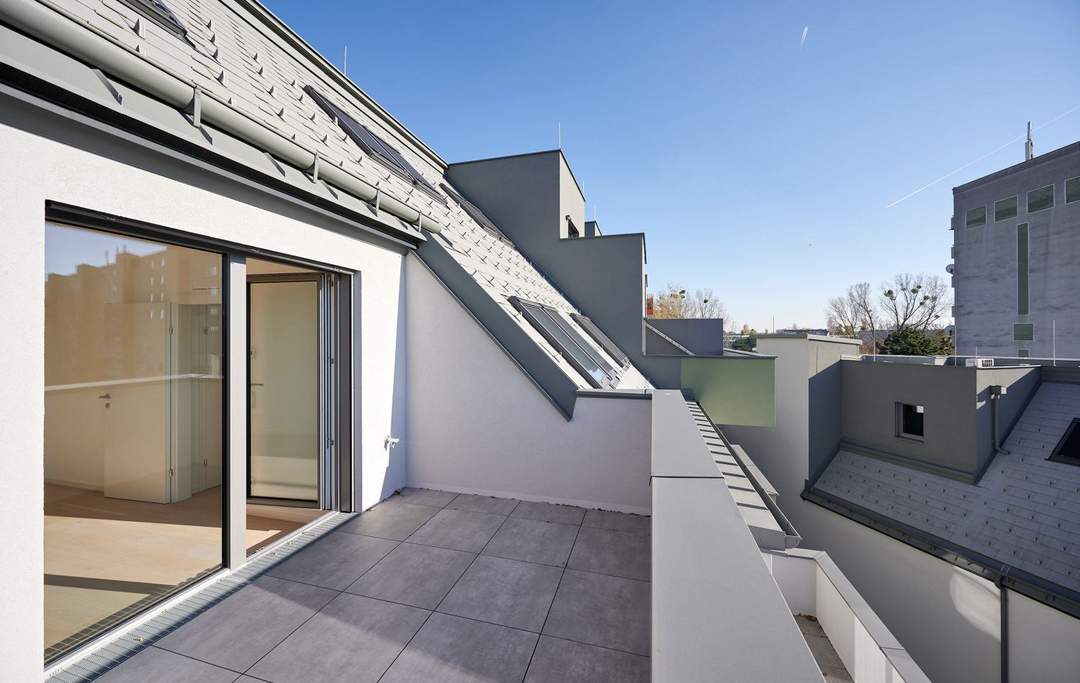 4 Zimmer mit sonniger Terrasse in idyllischer Grünlage nahe Donau! - ERSTBEZUG!