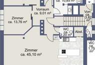 Unbefristete Penthouse-Wohnung in Grünruhelage