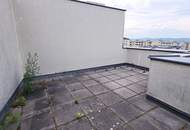 FERNBLICK, TERRASSENHIT, 61 m2 Dachgeschoß mit 48 m2 Terrasse, Wohnküche, 1 Zimmer, Wannenbad, Parketten, Holbeingasse
