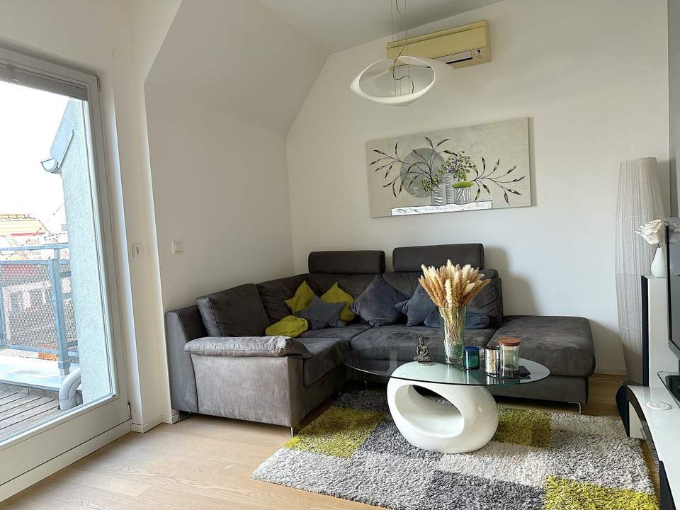 Möbliert | 2 Zimmer | Stadtblick | Garage – Moderne Mietwohnung im 5. Bezirk
