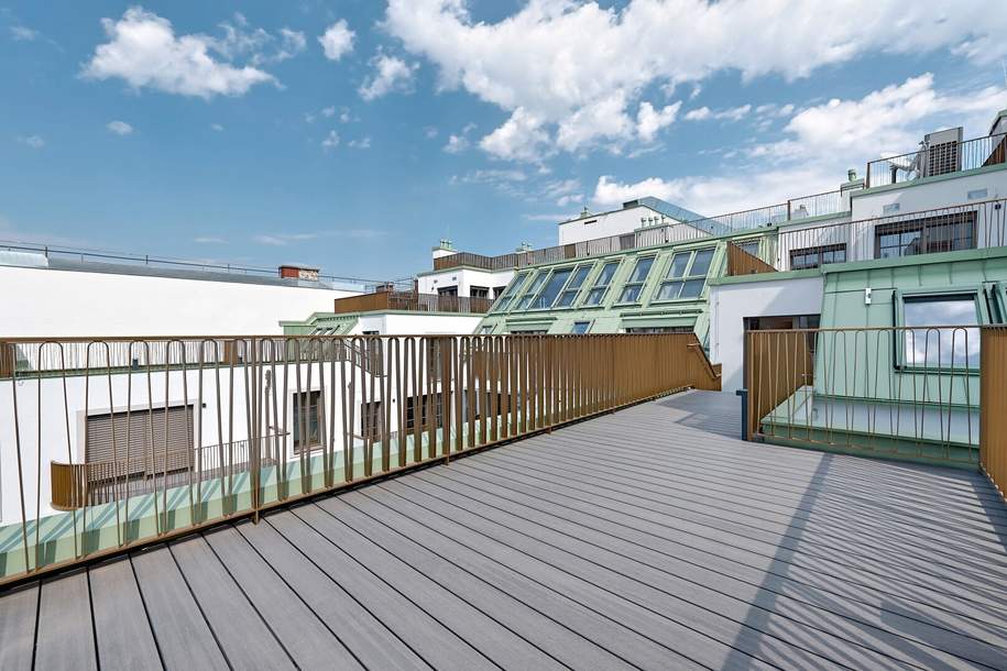 EXKLUSIVES DACHGESCHOSS! Klimatisierter Erstbezug mit herrlicher Dachterrasse, Wohnung-kauf, 995.000,€, 1040 Wien 4., Wieden