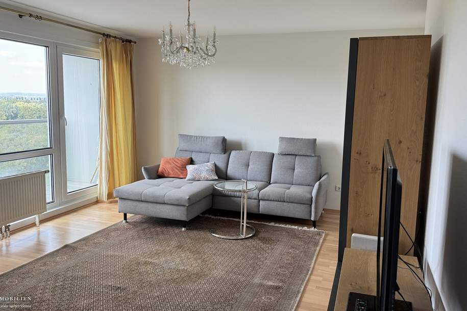 VIC möblierte 3 Zimmer Fernblick, Wohnung-miete, 2.079,61,€, 1220 Wien 22., Donaustadt