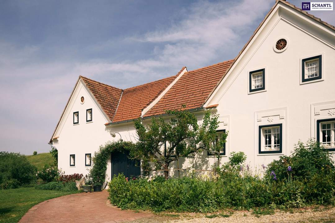 EINFACH GENIAL! VIERKANTHOF MIT WILDGEHEGE VOR DER HAUSTÜRE! Bad Loipersdorf: Wo Natur, Geschichte und Exklusivität aufeinandertreffen!