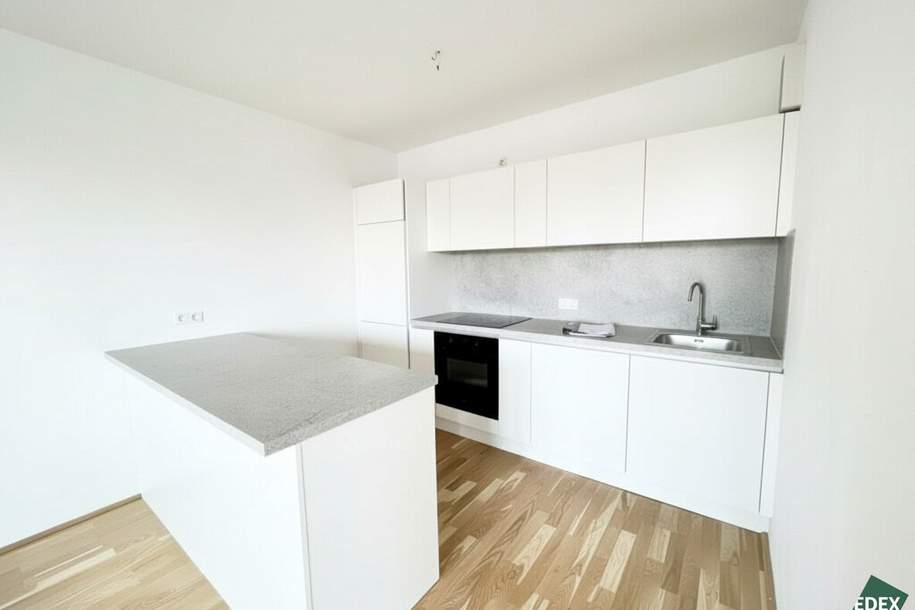 Moderne 2-Zimmer Wohnung mit Balkon nahe Siemens AG - neue Einbauküche!, Wohnung-miete, 999,00,€, 1210 Wien 22., Donaustadt