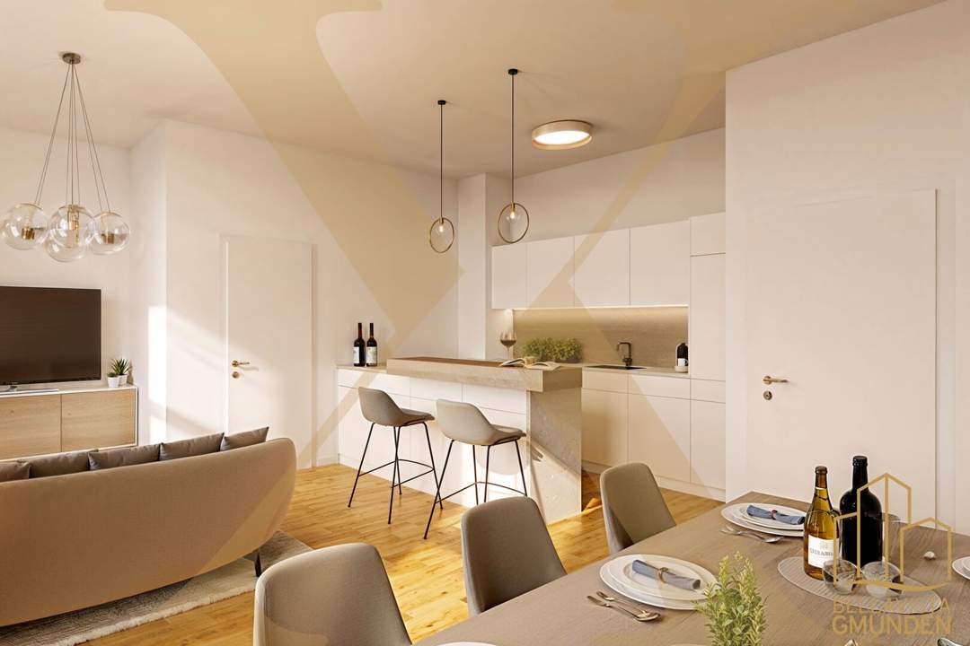 Sonnige 3-Zimmer-Wohnung mit Balkon im Herzen von Gmunden zu verkaufen!